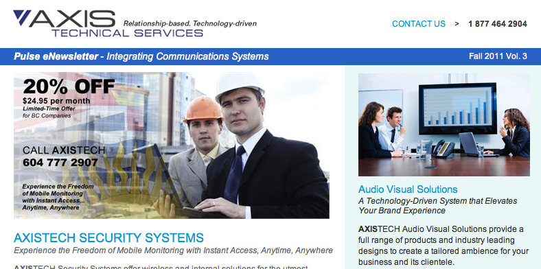 Vol 3 2011 AXIS eNewsletter Security